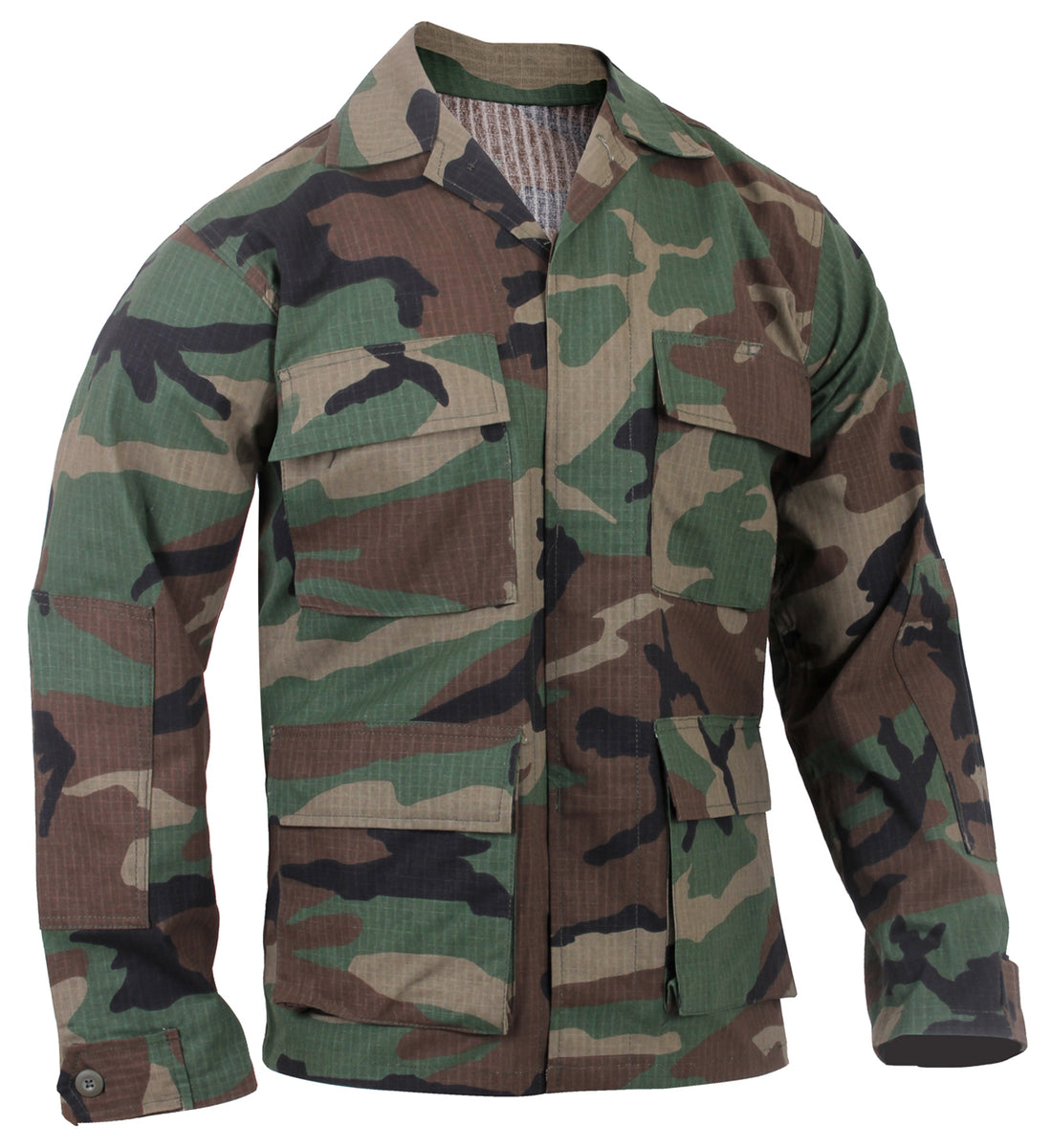 U.S. Army Fatigue Shirt - Woodland Camo