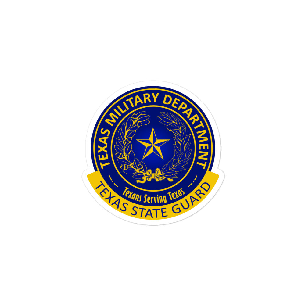 Texas State Guard Sticker