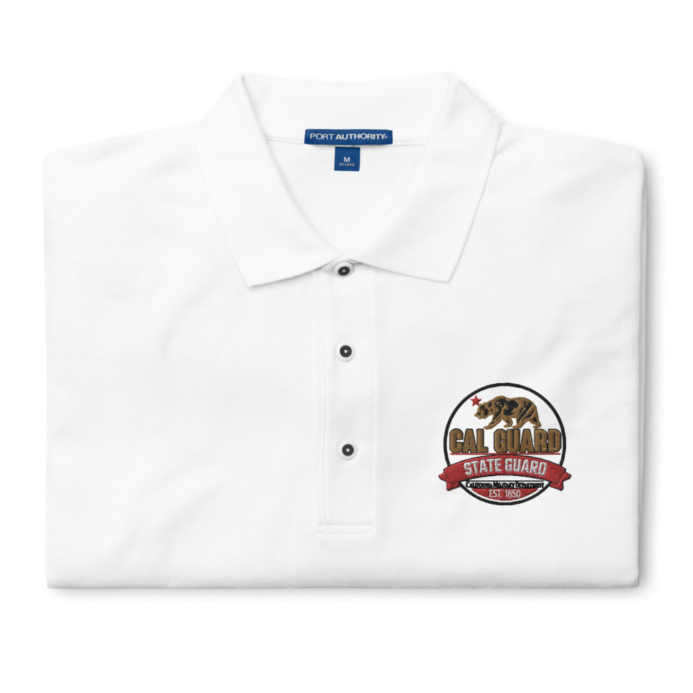 White Long Sleeve Polo with CSG Logo