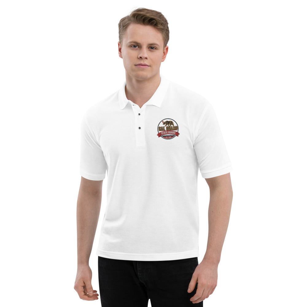 White Long Sleeve Polo with CSG Logo