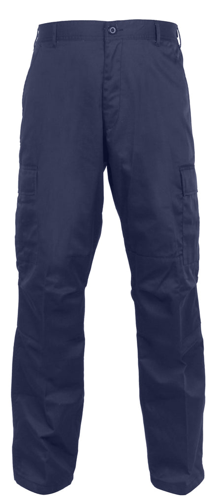 NoLogo Navy Cotton Lycra Cargo Pants | NLHCTP-03 | Cilory.com