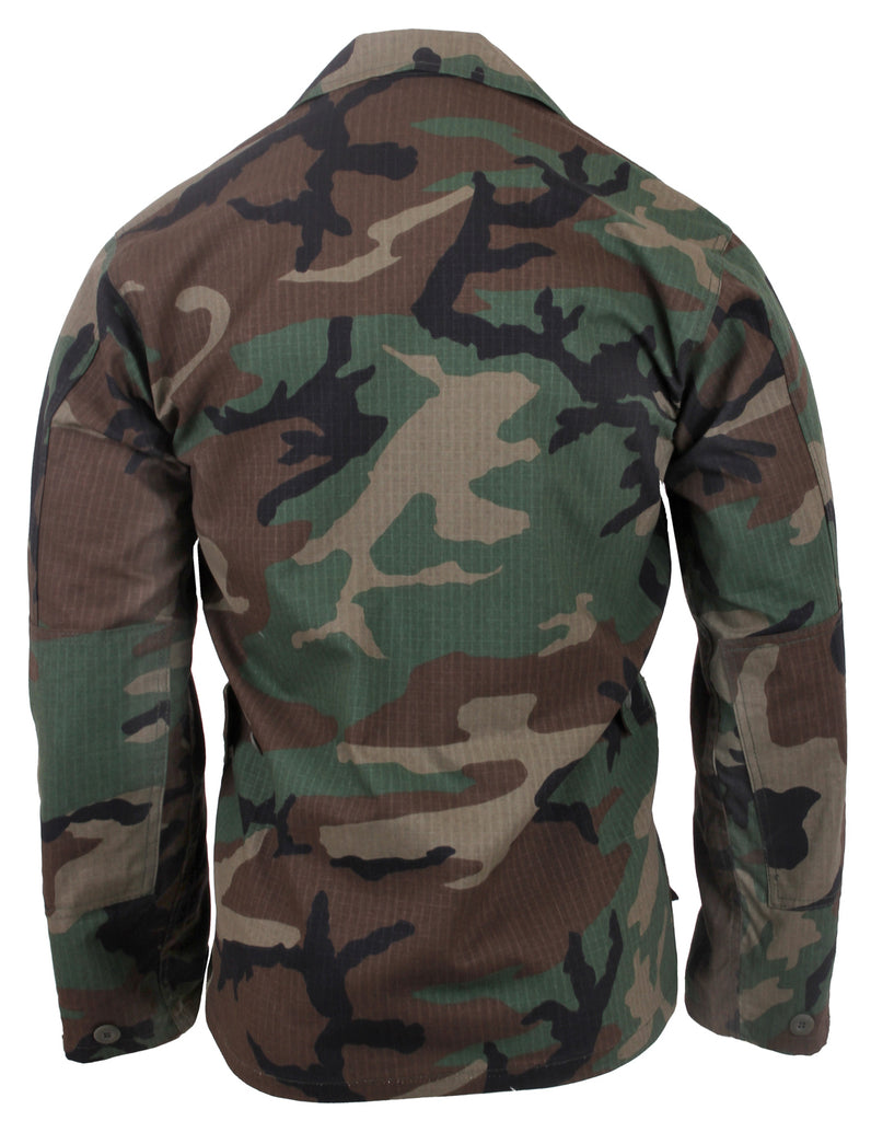 Rip-Stop BDU Shirt - Woodland Camo