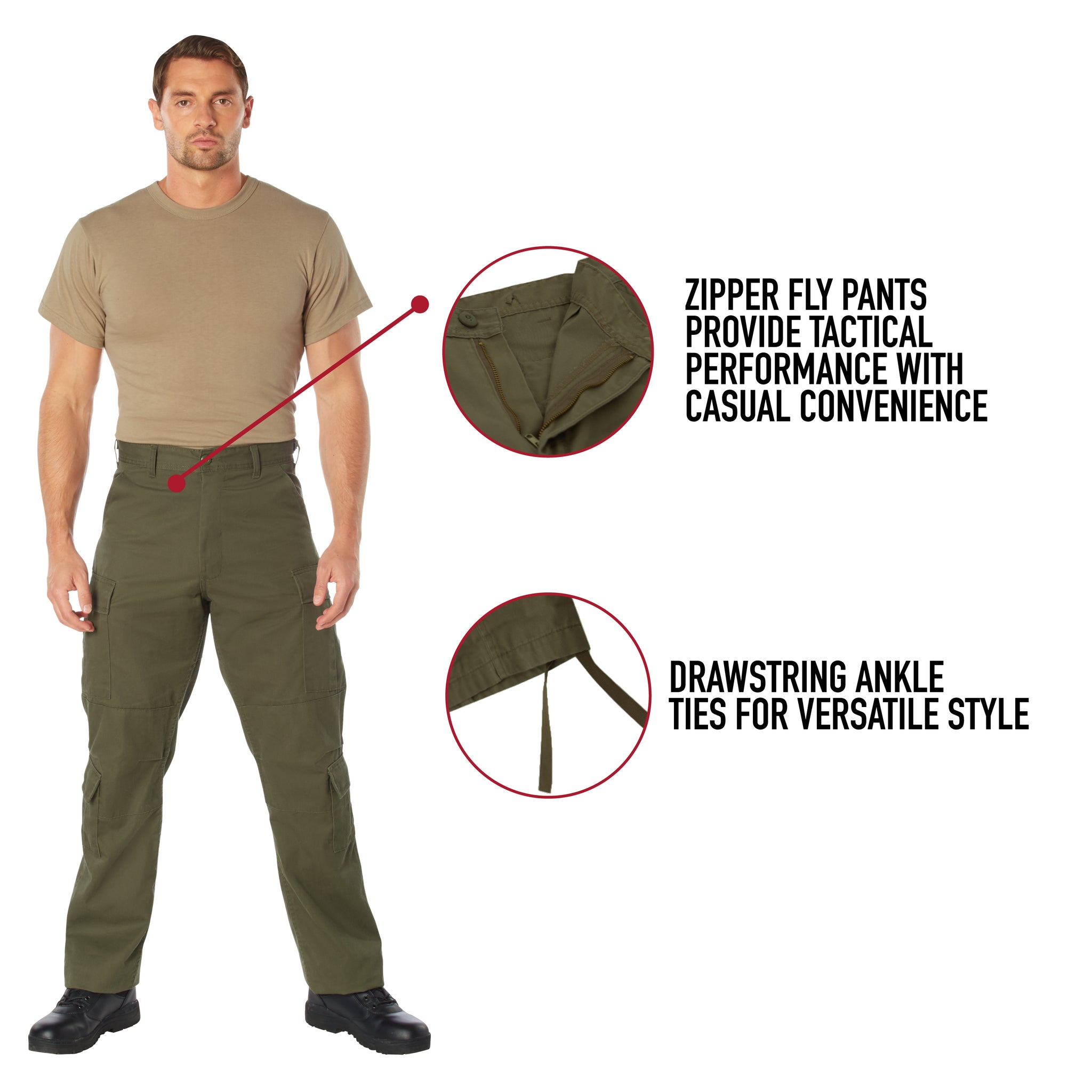 Vintage Paratrooper Cargo Fatigue Pants - Desert Digital Camo