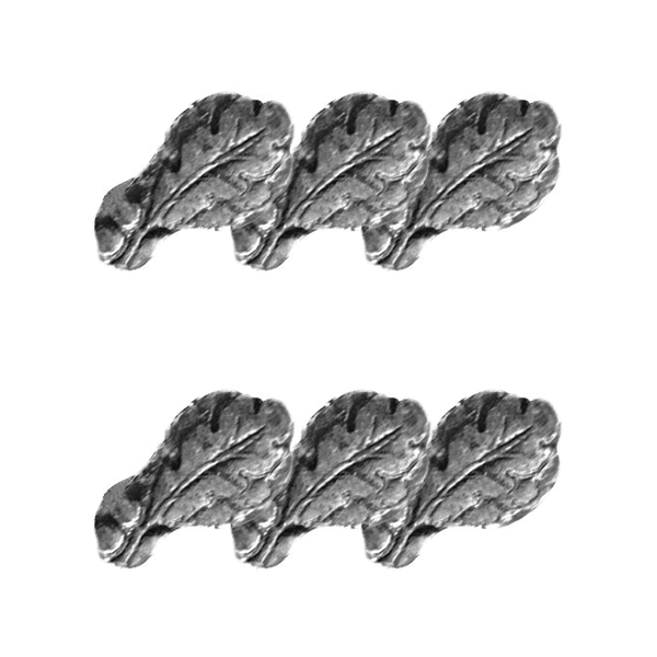 Ribbon Attachment - Silver Oak Leaf Cluster