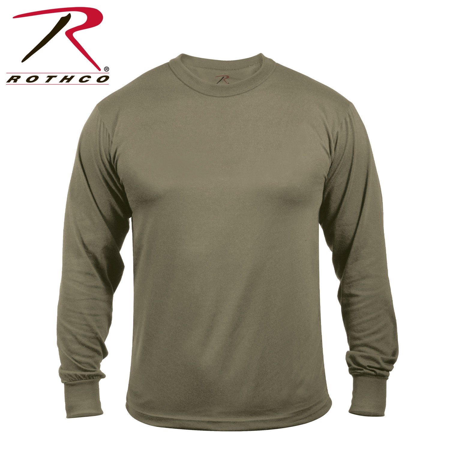 Rothco Long Sleeve Moisture Wicking Uniform T-Shirt - Tan 499, image size:1500x1500