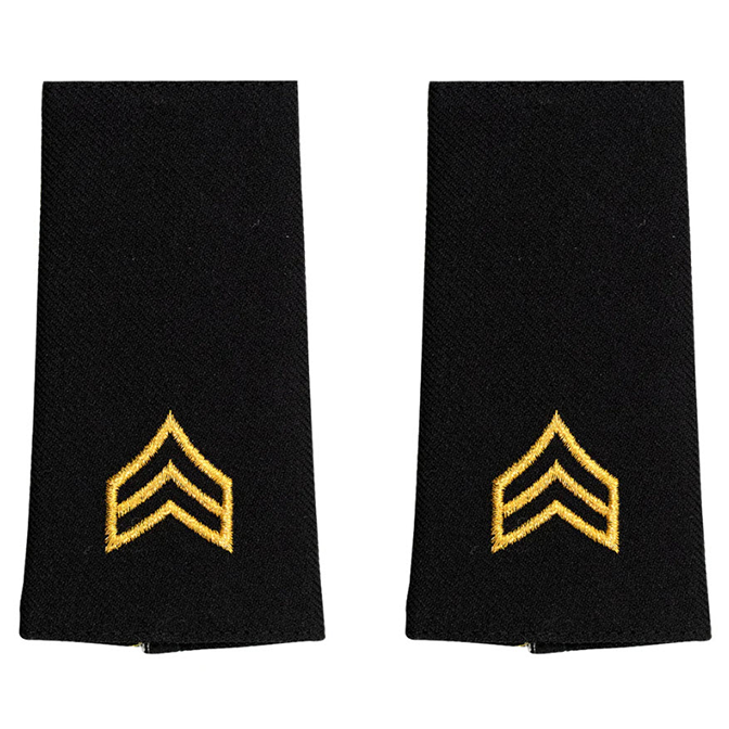 Army Service Uniform Rank Shoulder Marks - Pair - Large