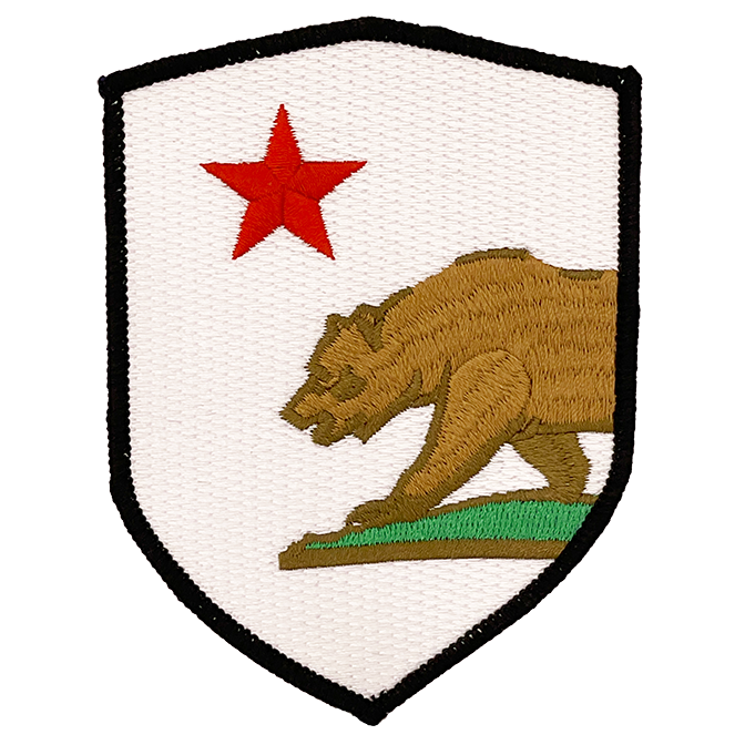 California State Guard SSI Patch Full Color Sew-On for AGSU