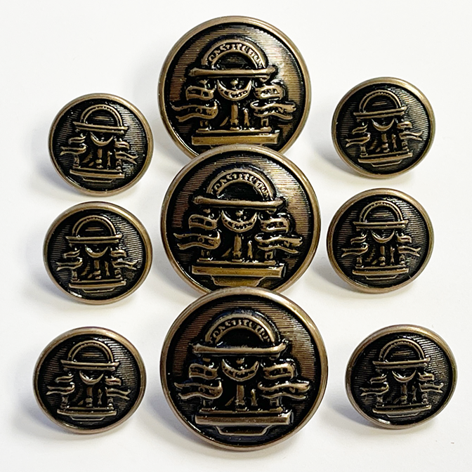 Georgia Tech Buttons Georgia AGSU Buttons - Antique Bronze