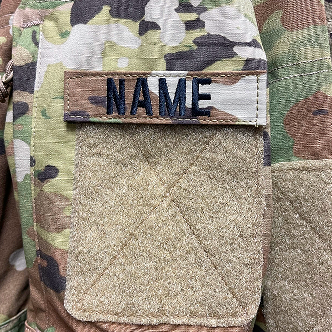 Military style name tapes hotsell