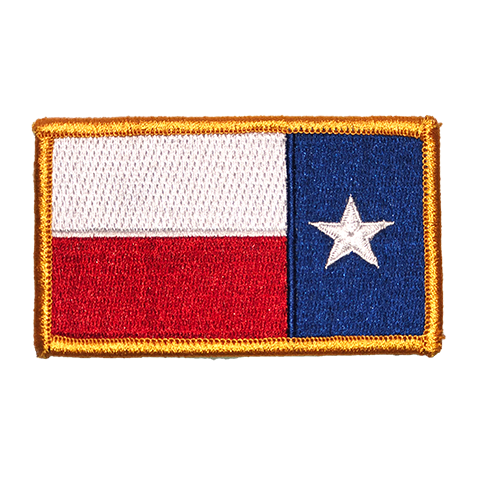 Texas Flag Patch, full-color reverse for uniform wear