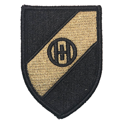 Ohio Military Reserve Unit Patch on hook backing for wear on the Army Combat Uniform.